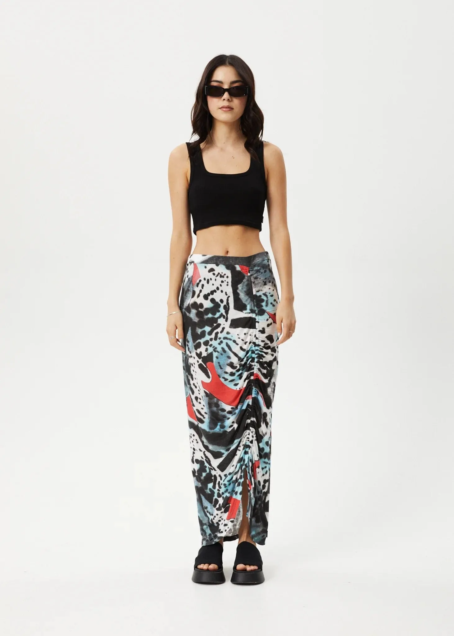 Dossy Sheer Maxi Skirt