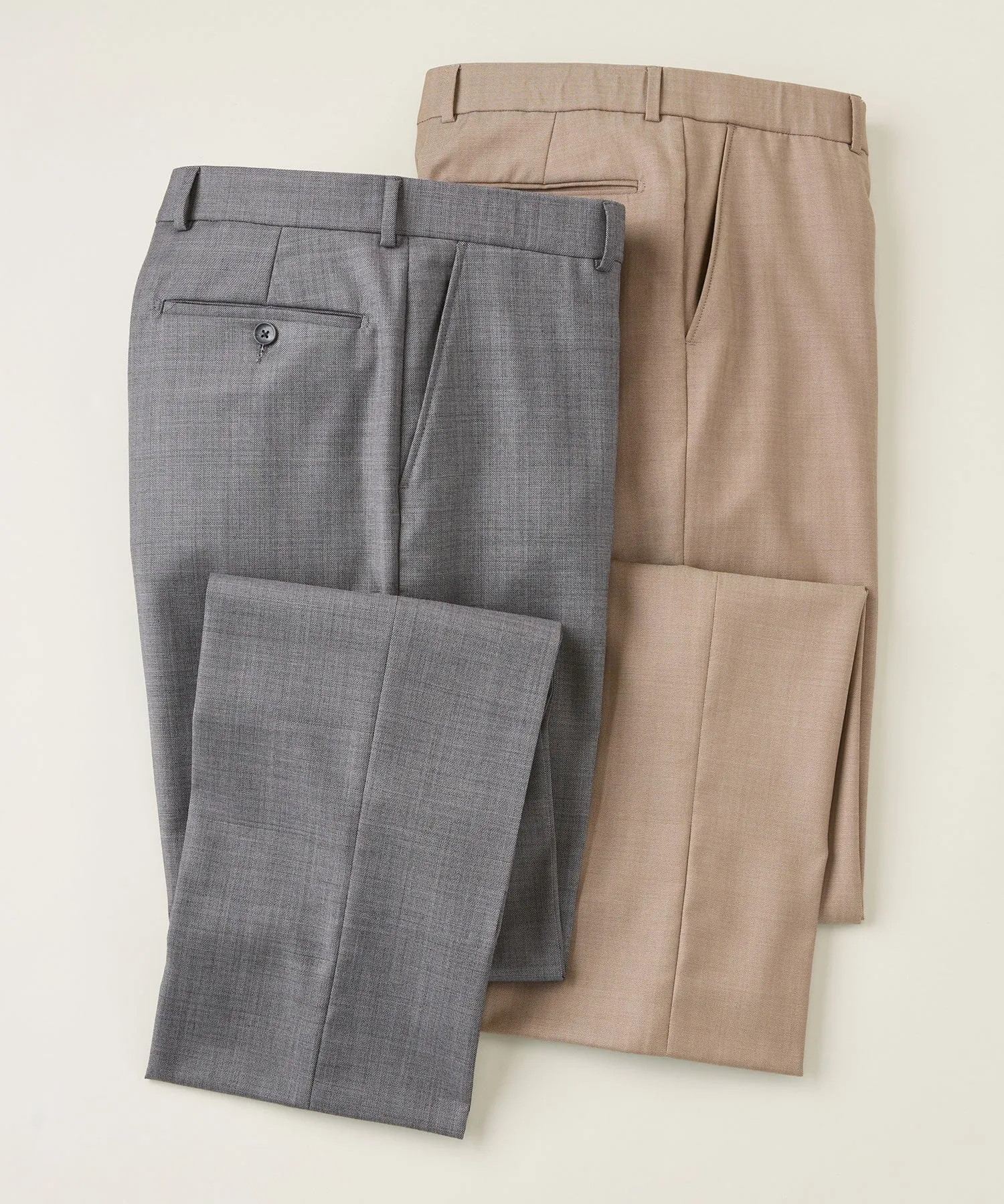 Dunhill Mouline Flat-Front Trouser