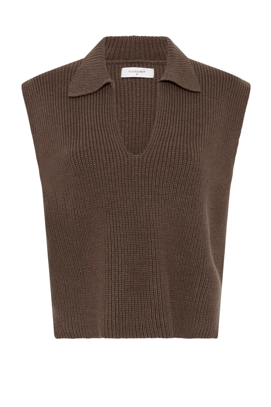 Enes Knit Vest Chestnut