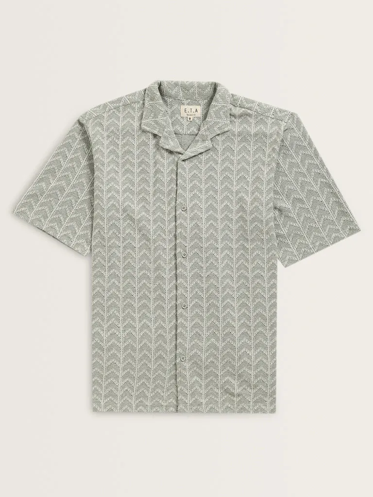 ETA Sage Knitted Relaxed-Fit Shirt