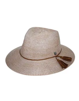 Evoke Hat Ladies Caroline Fedora Wheat