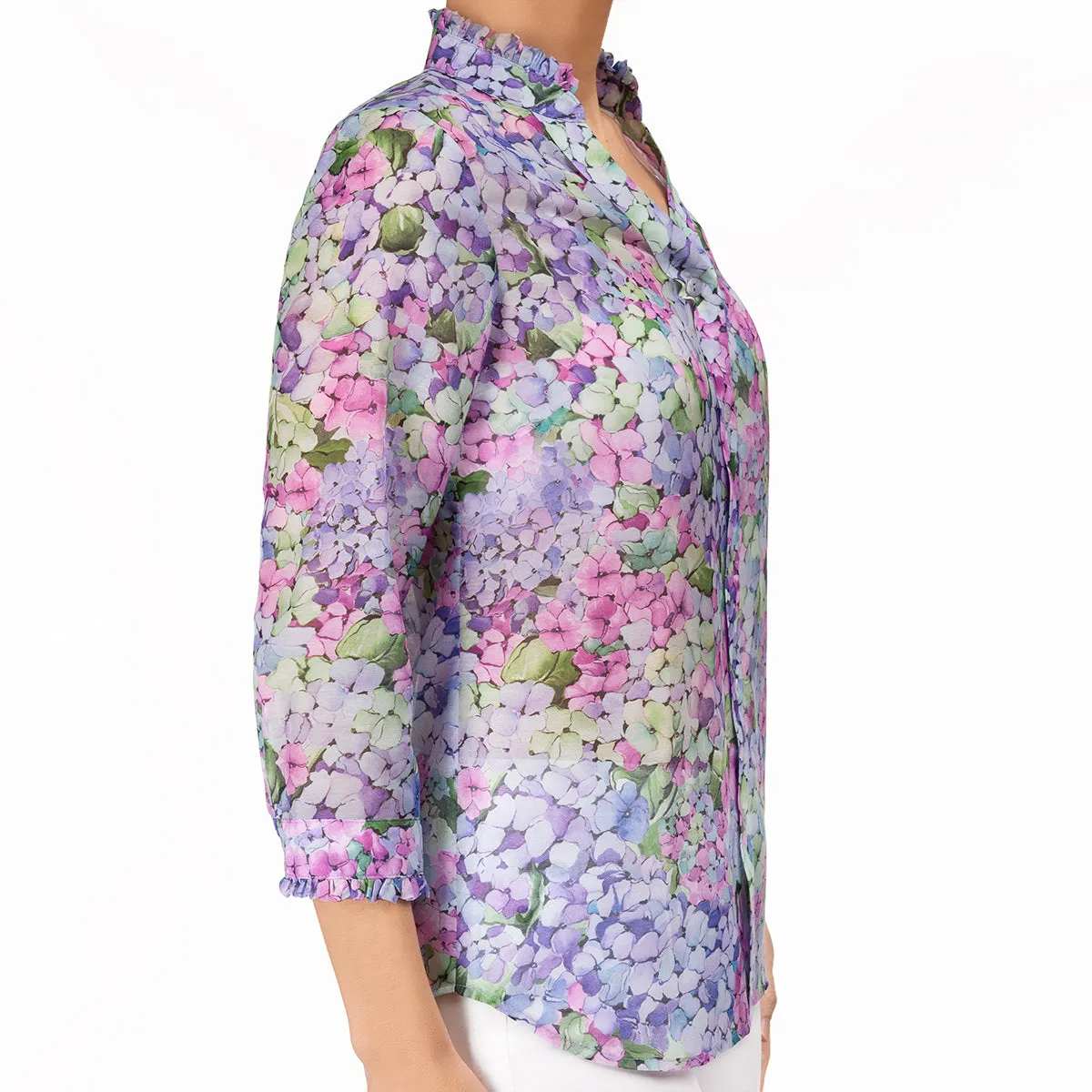 Fantasia Shirt in Hydrangeas