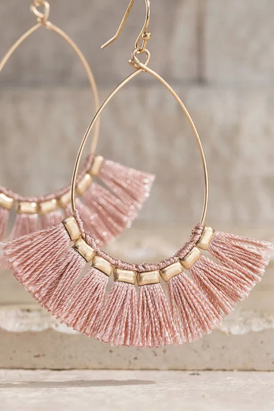 Fine Thread Tassel Earrings