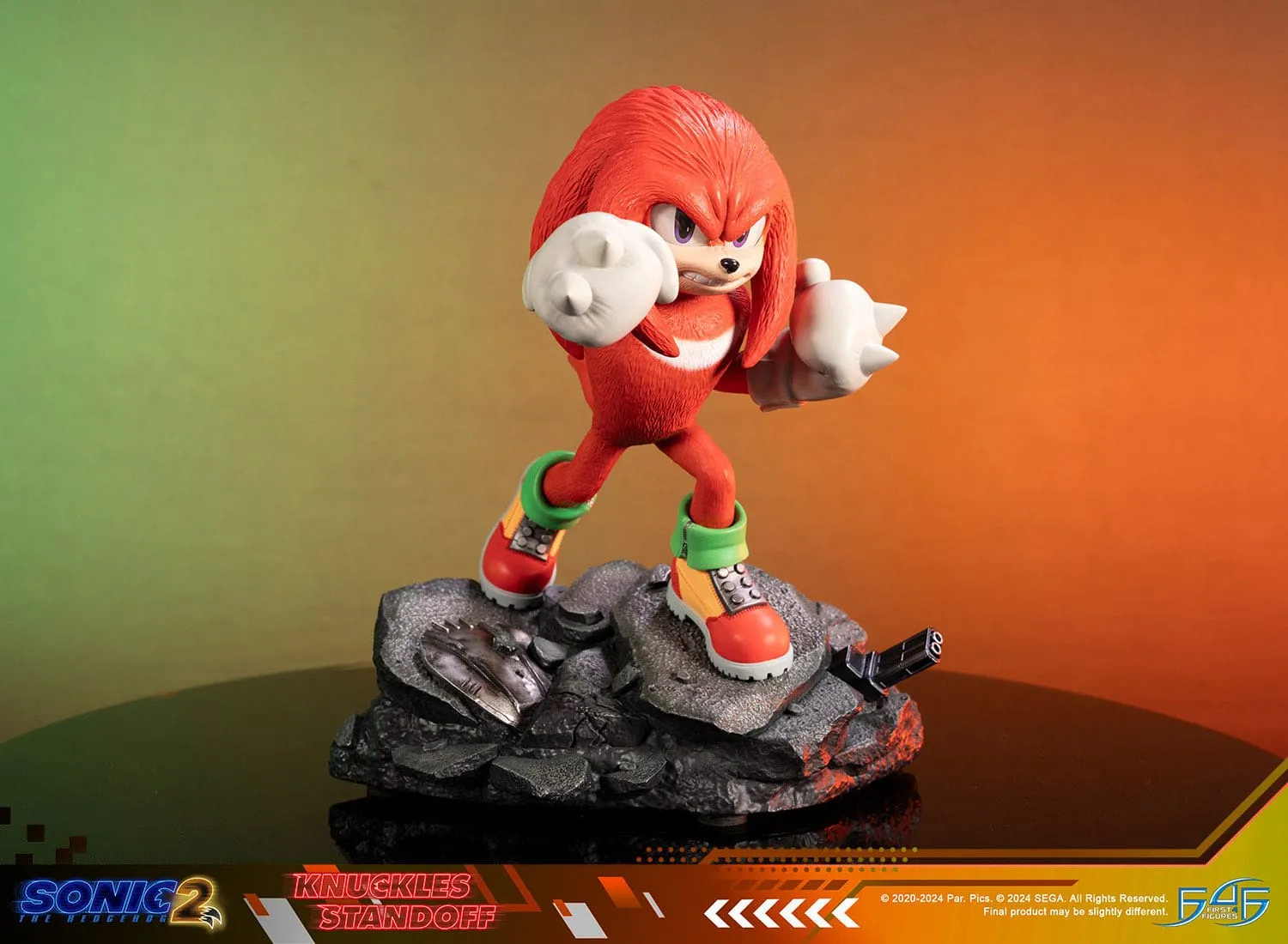 First 4 Figures Sonic the Hedgehog 2 Knuckles Standoff Statue