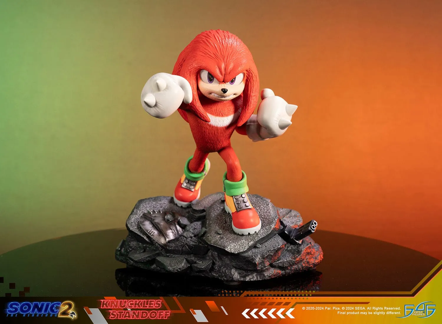 First 4 Figures Sonic the Hedgehog 2 Knuckles Standoff Statue