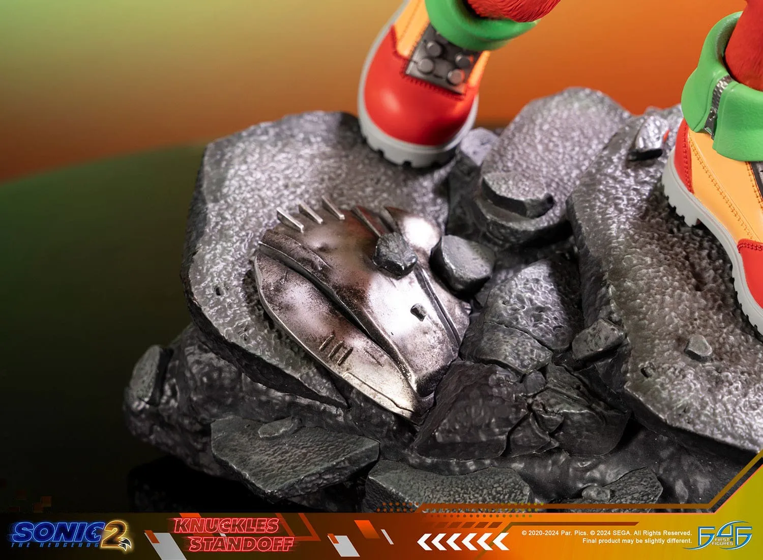 First 4 Figures Sonic the Hedgehog 2 Knuckles Standoff Statue