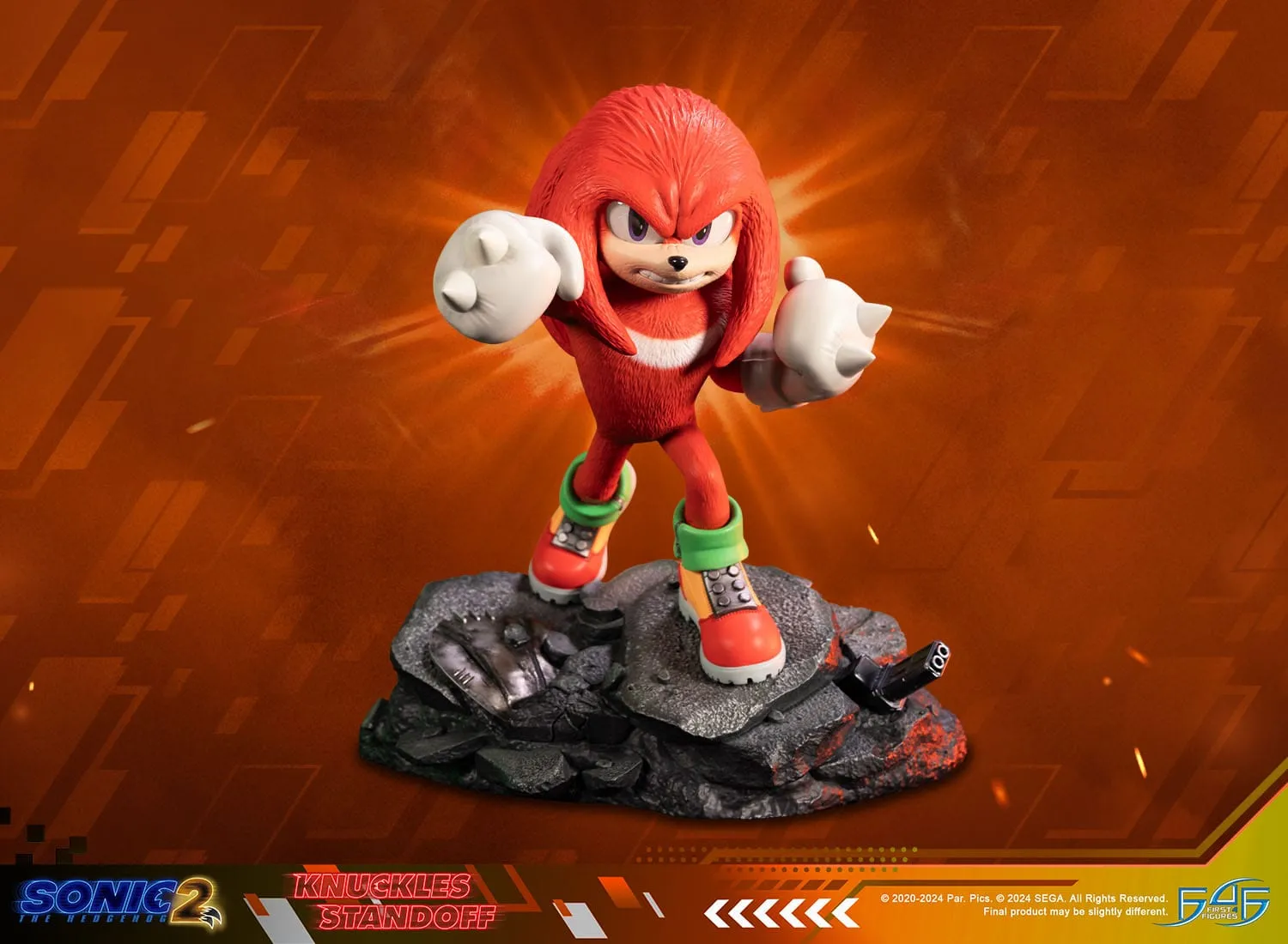 First 4 Figures Sonic the Hedgehog 2 Knuckles Standoff Statue