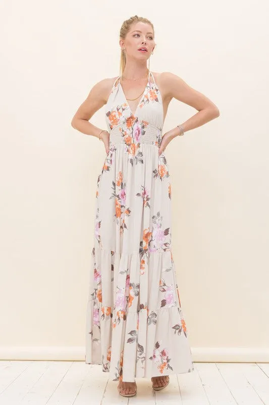 Floral Print Maxi Dress