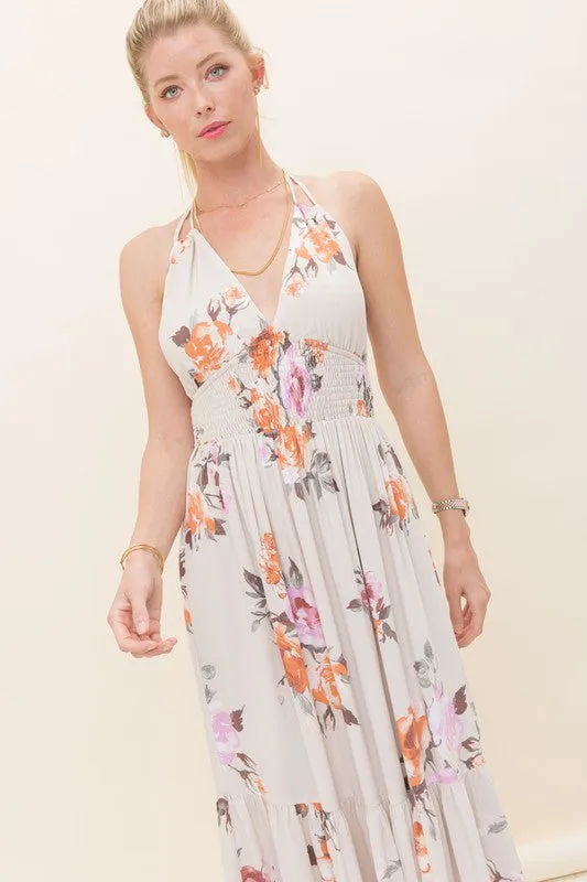 Floral Print Maxi Dress