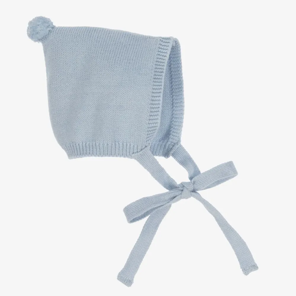 Foque Cashmere Baby Pom Pom Bonnet