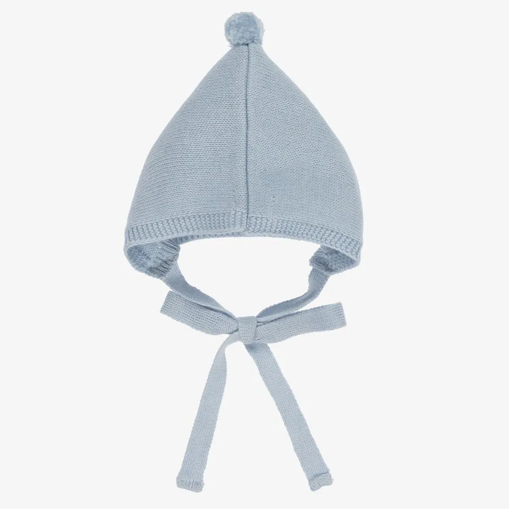 Foque Cashmere Baby Pom Pom Bonnet