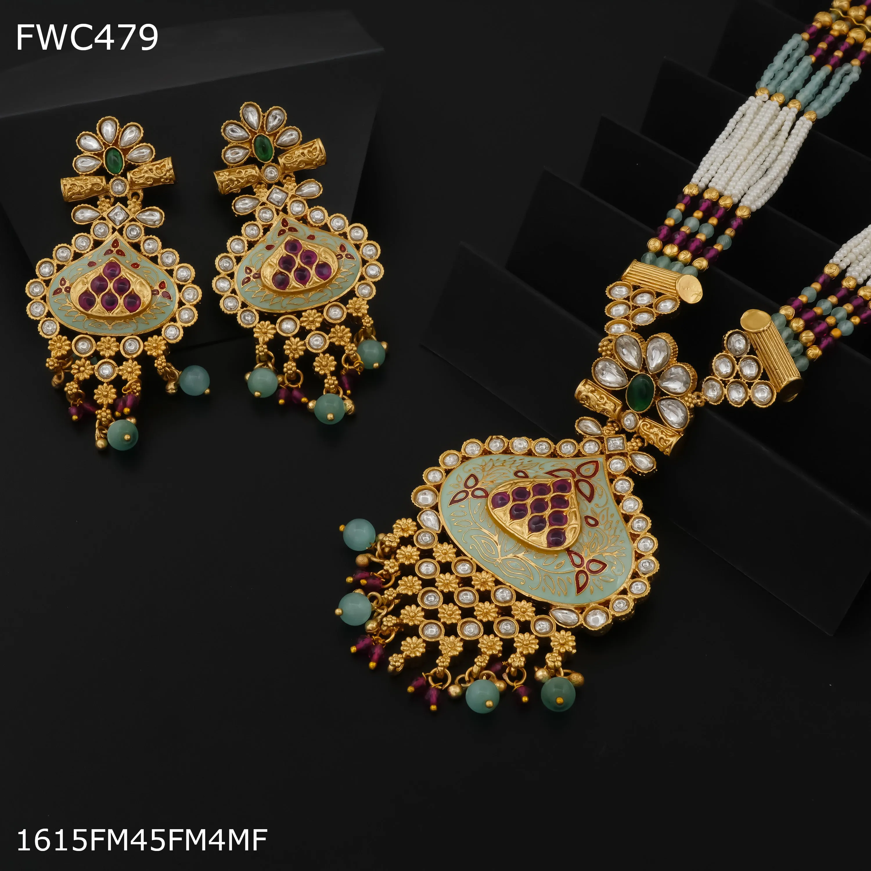 Freemen Green Handmade antique with earring for women - FWC479