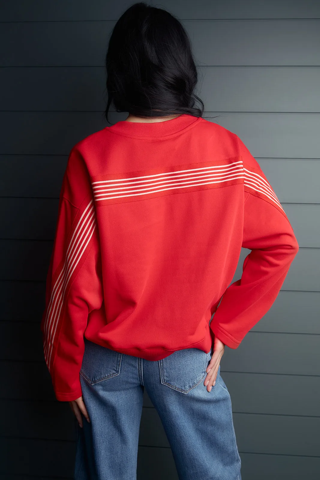 Freya Red Sweatshirt