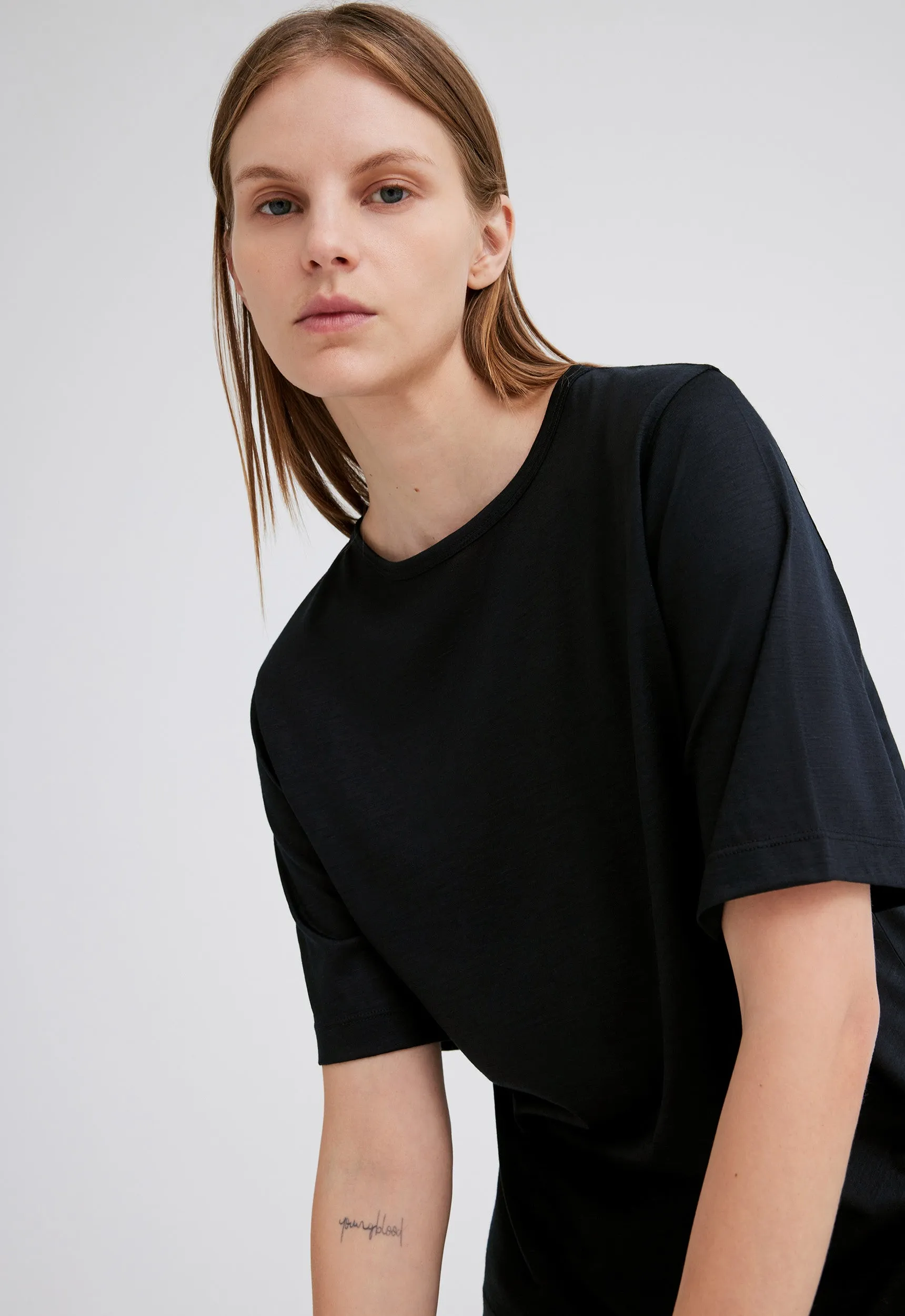 Getz Wool Tee - Black