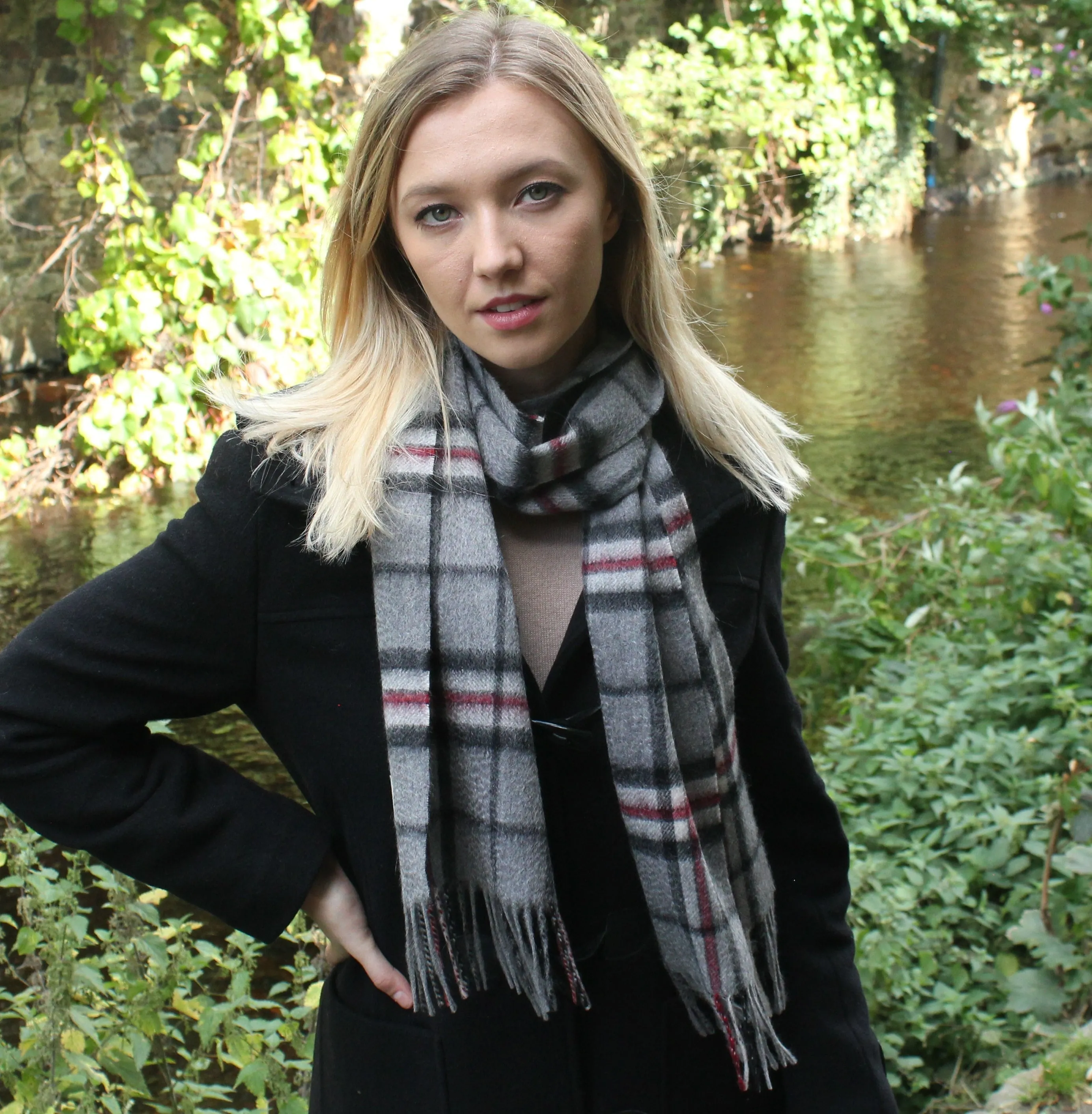 Glenmore 100% Lambswool Tartan Scarf - Stewart Dress