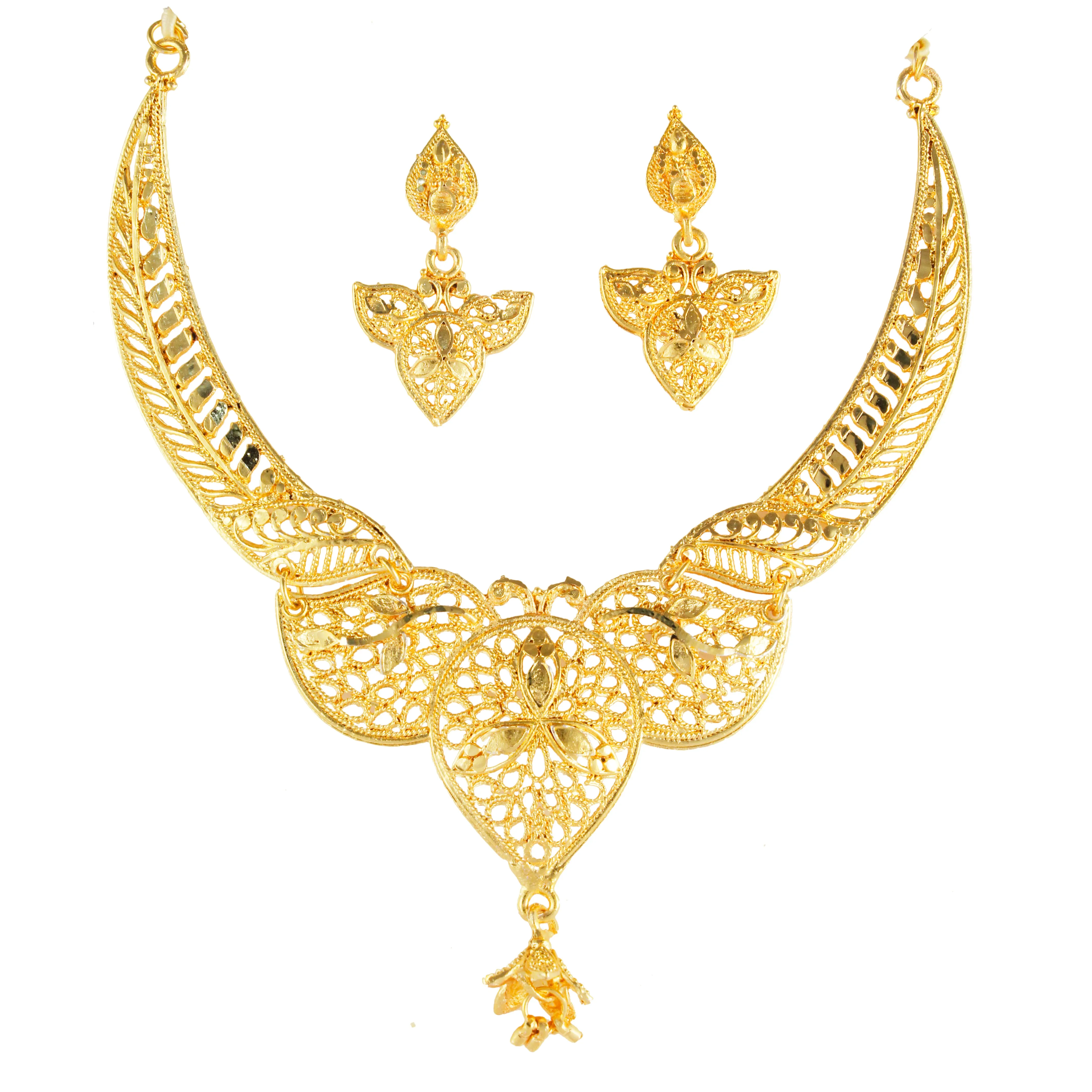 Gold Forming Necklace Set