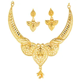 Gold Forming Necklace Set