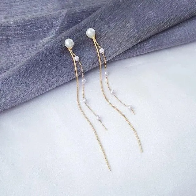 Gold Tassel Drop Ears