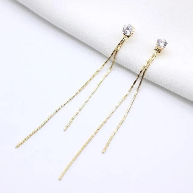 Gold Tassel Drop Ears