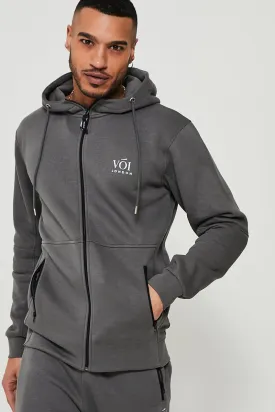 Guilford Fleece Zip Hoodie - Dark Grey