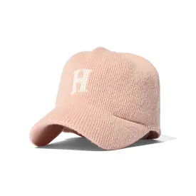 HOMEGAME - H LOGO KNIT Baseball Cap PINK