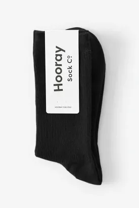 Hooray Everyday Wool Socks - Raven