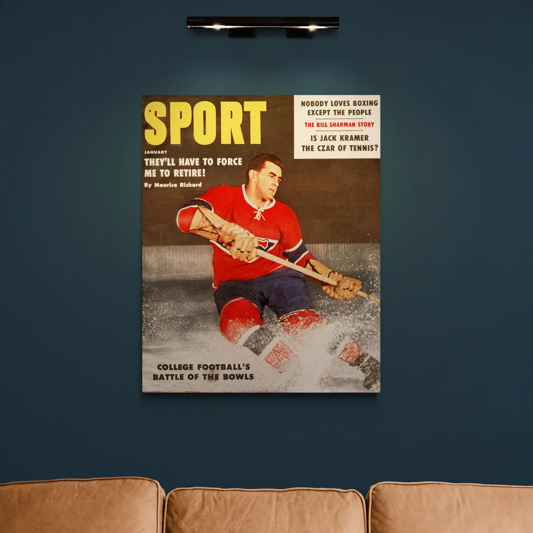 January 1959 Sport Cover (Maurice Richard, Montreal Canadiens)