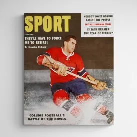 January 1959 Sport Cover (Maurice Richard, Montreal Canadiens)