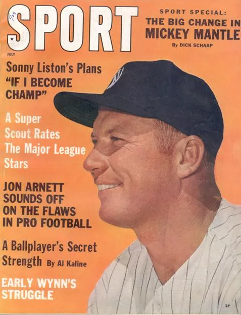 July 1962 SPORT Cover (Mickey Mantle, New York Yankees)