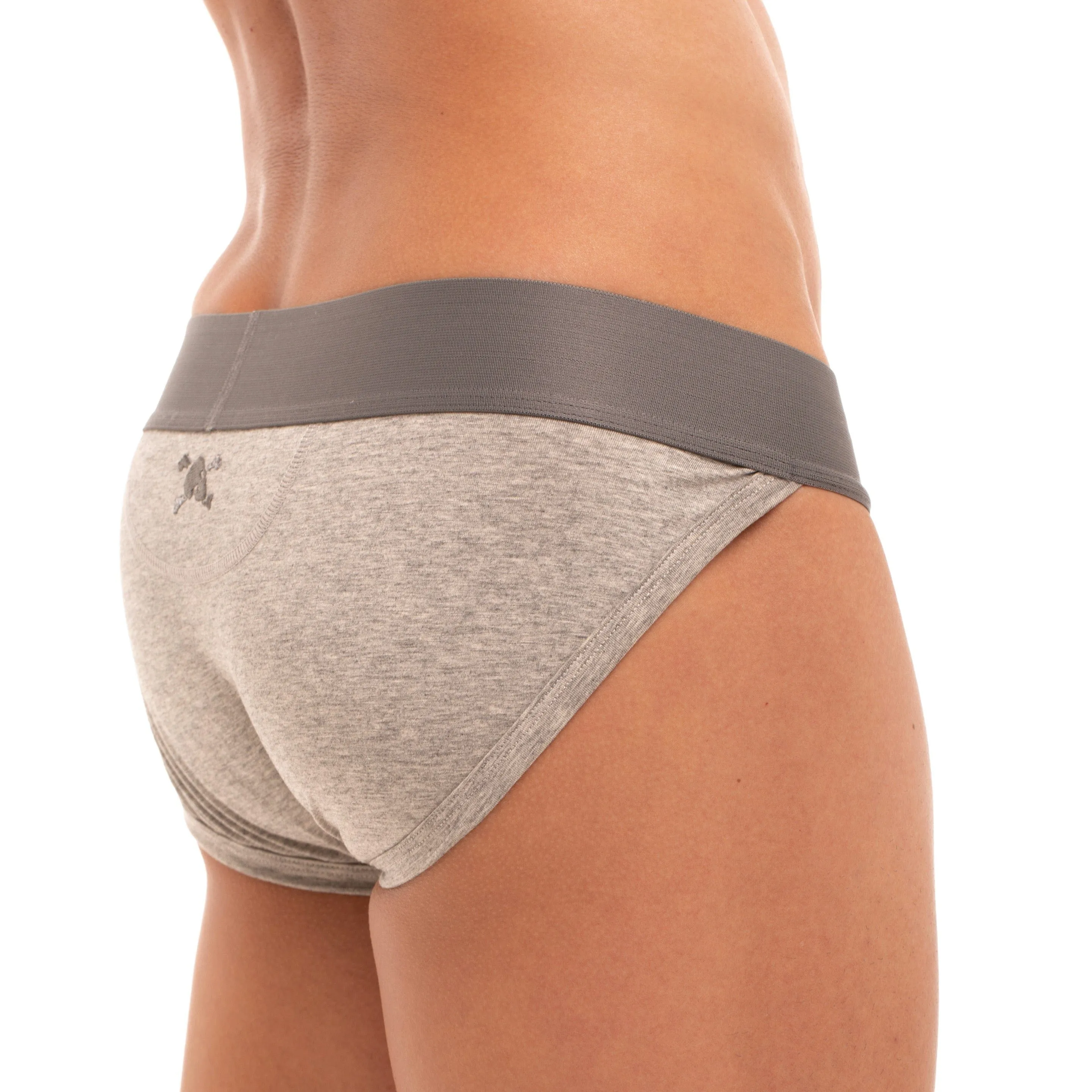 Just the Bones Sport Brief Grey