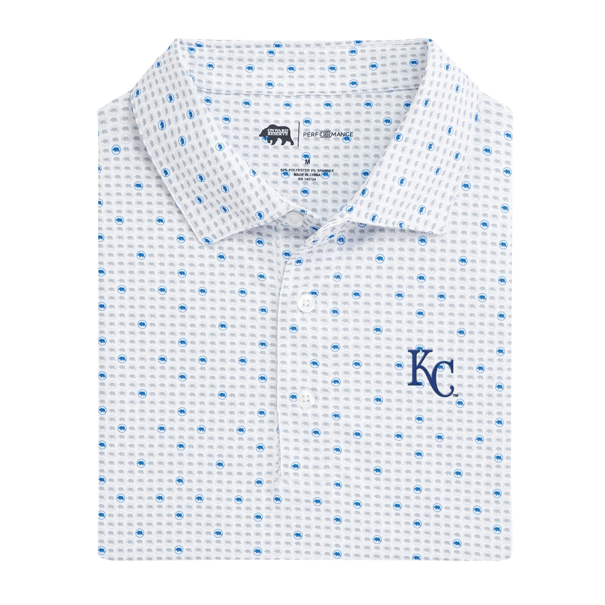 Kansas City Royals Tour Logo Printed Performance Polo