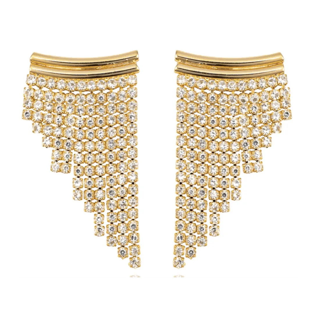 Layla CZ Tassel Earrings