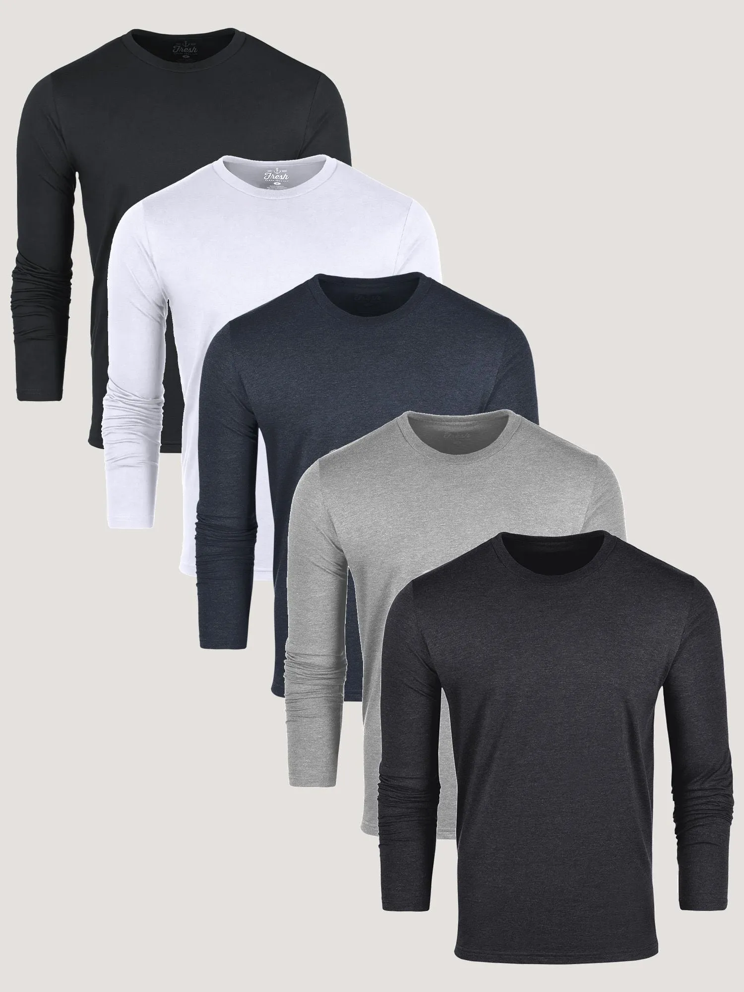 Long Sleeve Crew Staples 5-Pack