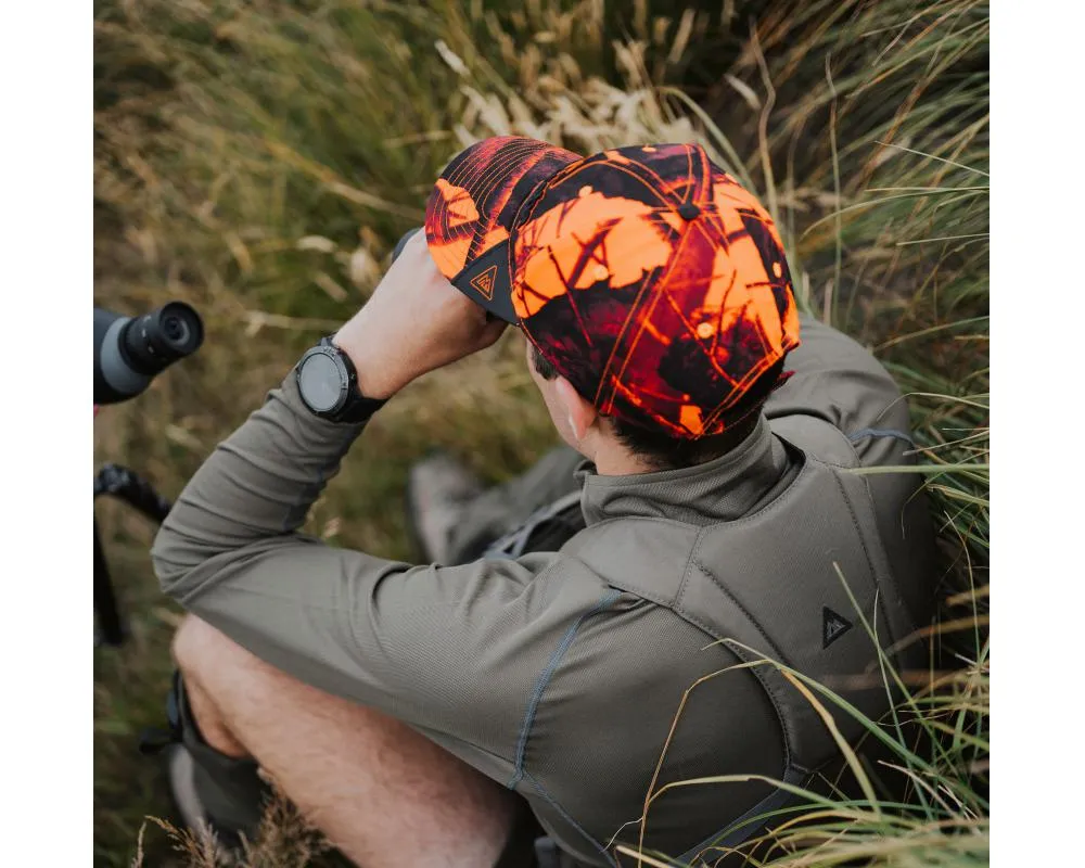 Manitoba Blaze Orange Camo Baseball Cap