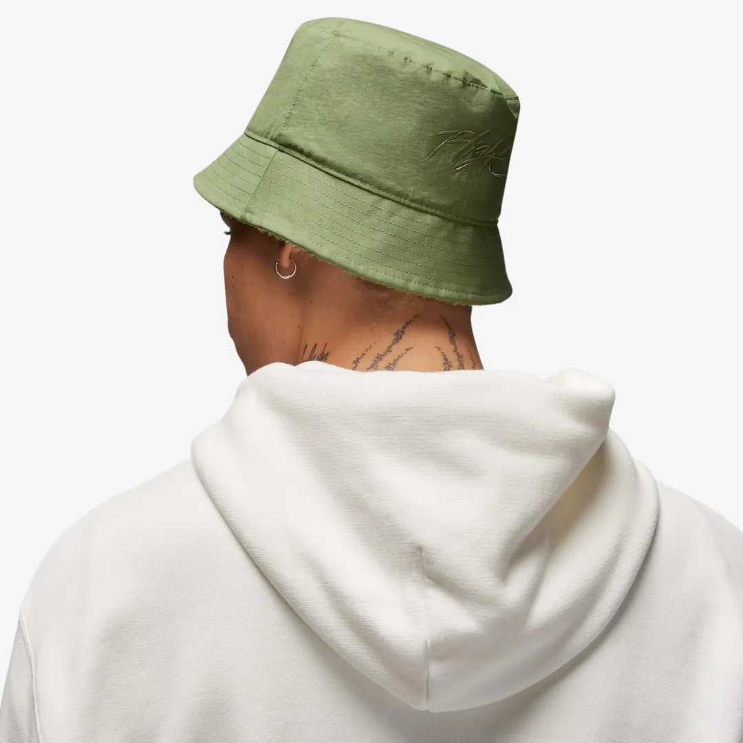 mens jordan apex winter bucket hat (light olive/black)