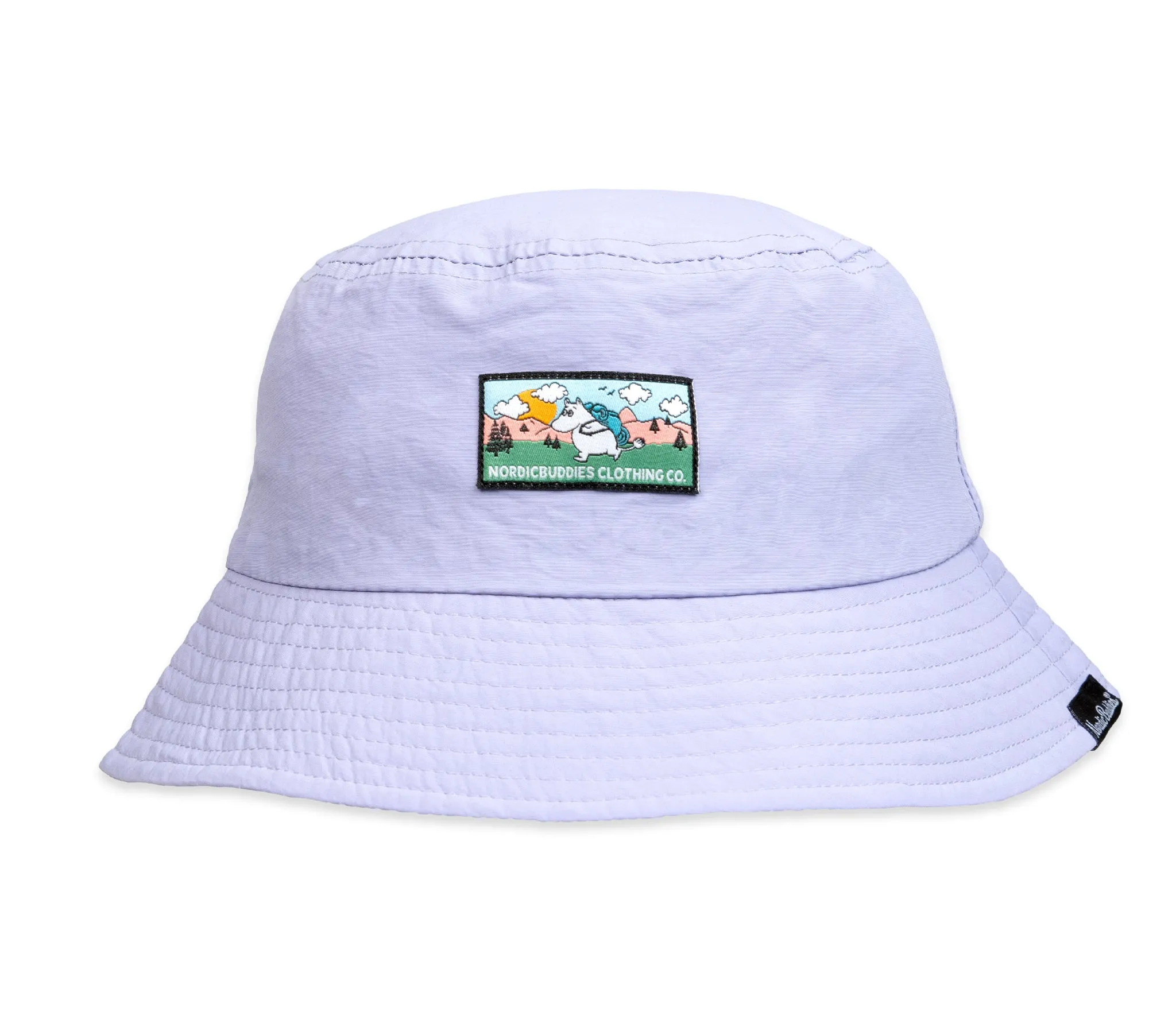 Moomintroll's Adventure Nylon Bucket Hat - Lilac