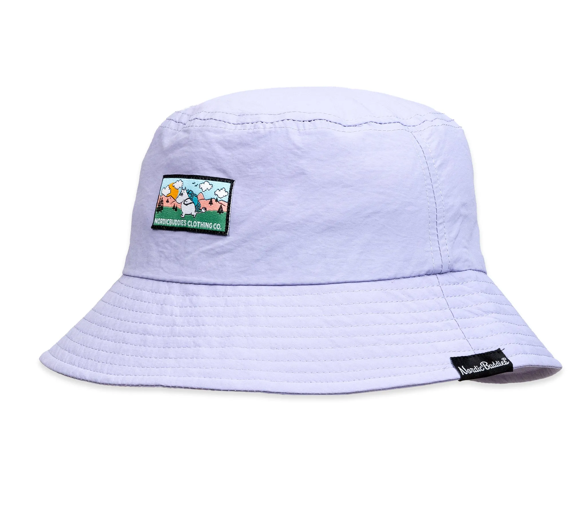 Moomintroll's Adventure Nylon Bucket Hat - Lilac