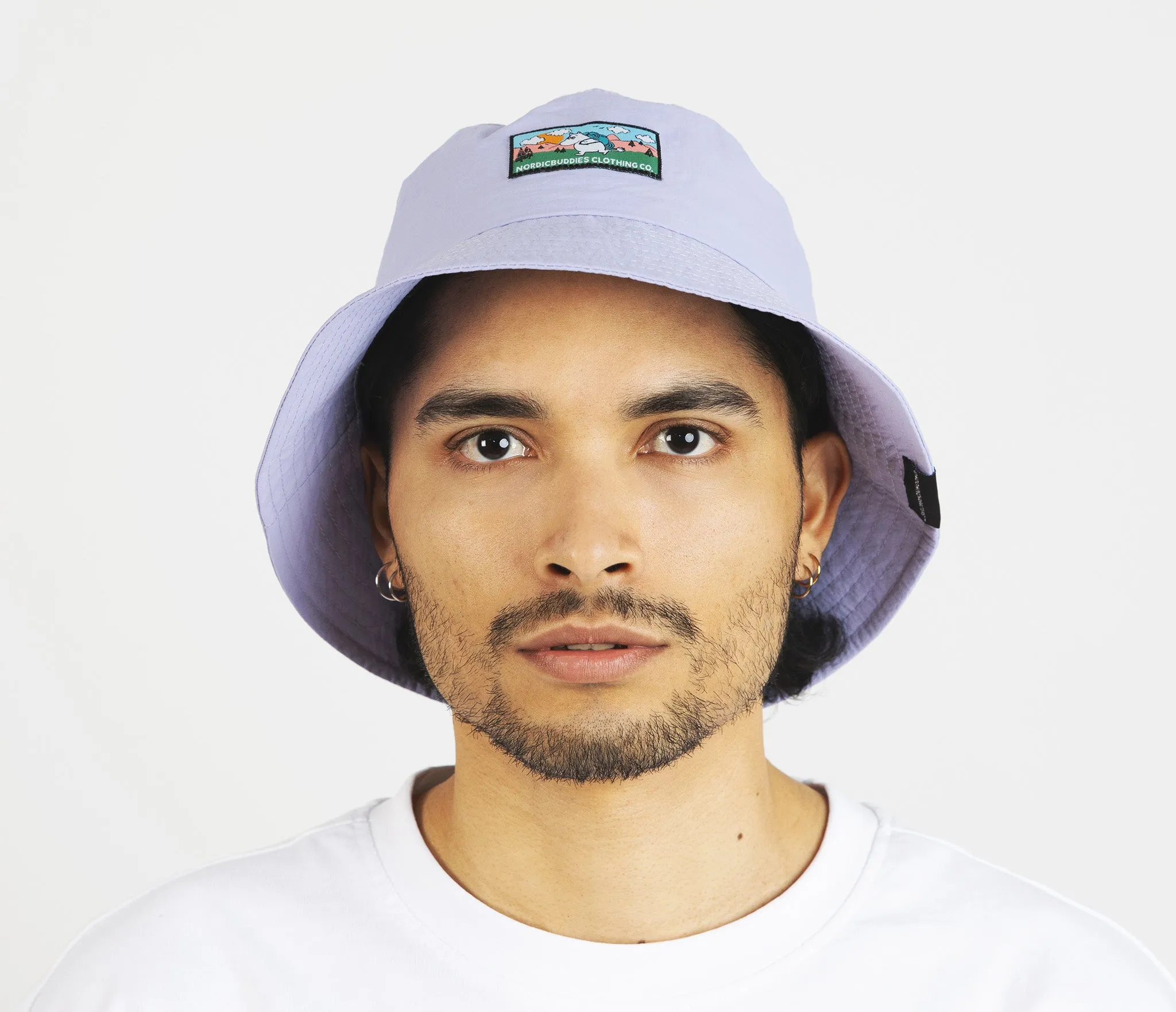 Moomintroll's Adventure Nylon Bucket Hat - Lilac