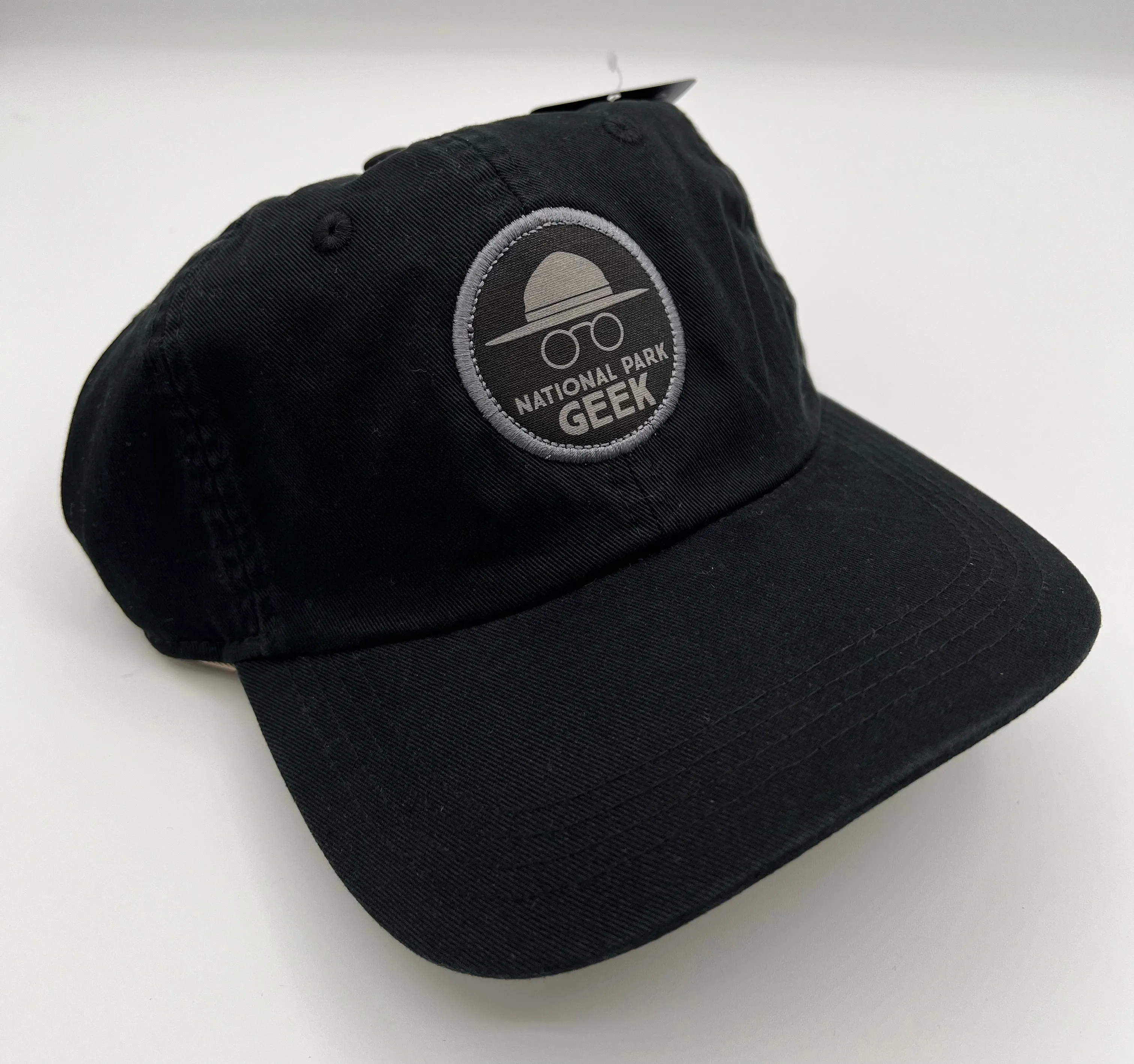 National Park Geek Black Hat with NPG Logo patch (Shipping NOT included - US shipping via USPS only)