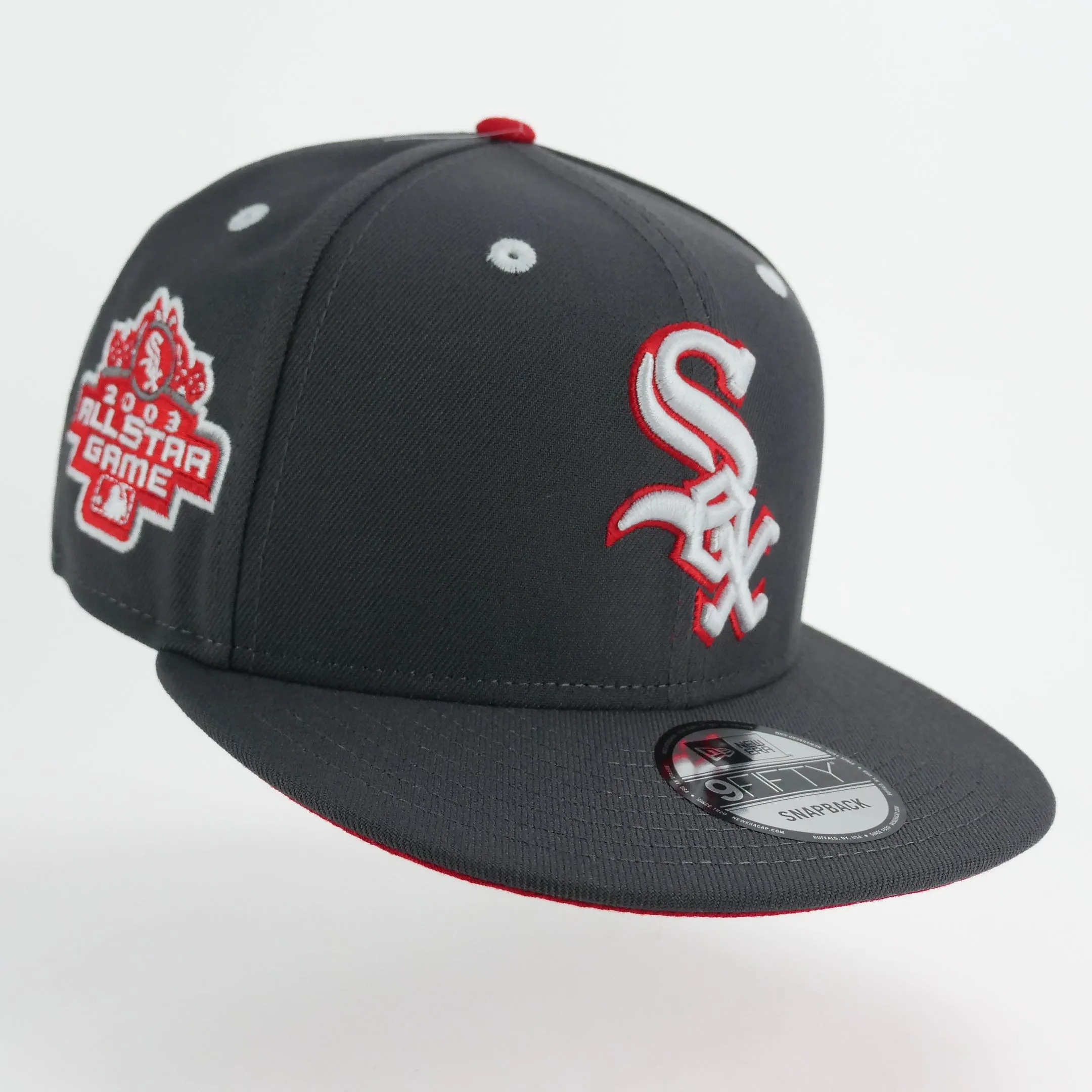 New Era Custom Exclusive Snap Back 950 (Stealth Grey) Chicago White Sox 2003 All Star Game Patch