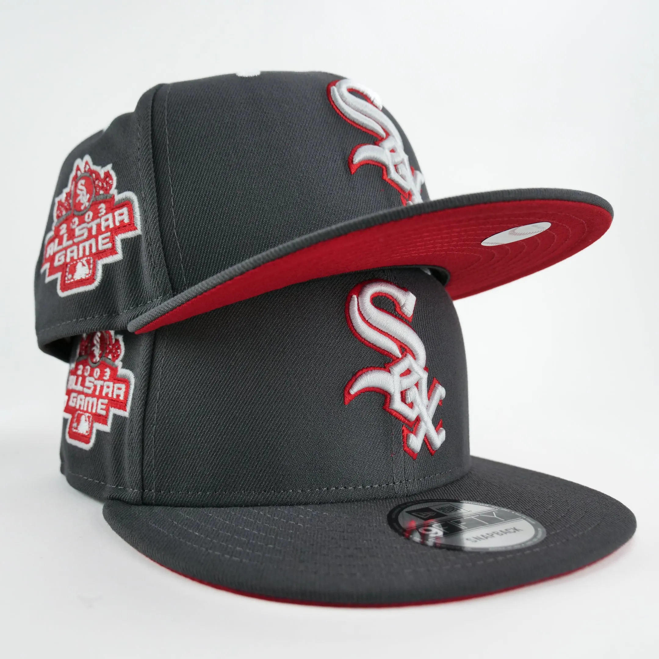 New Era Custom Exclusive Snap Back 950 (Stealth Grey) Chicago White Sox 2003 All Star Game Patch