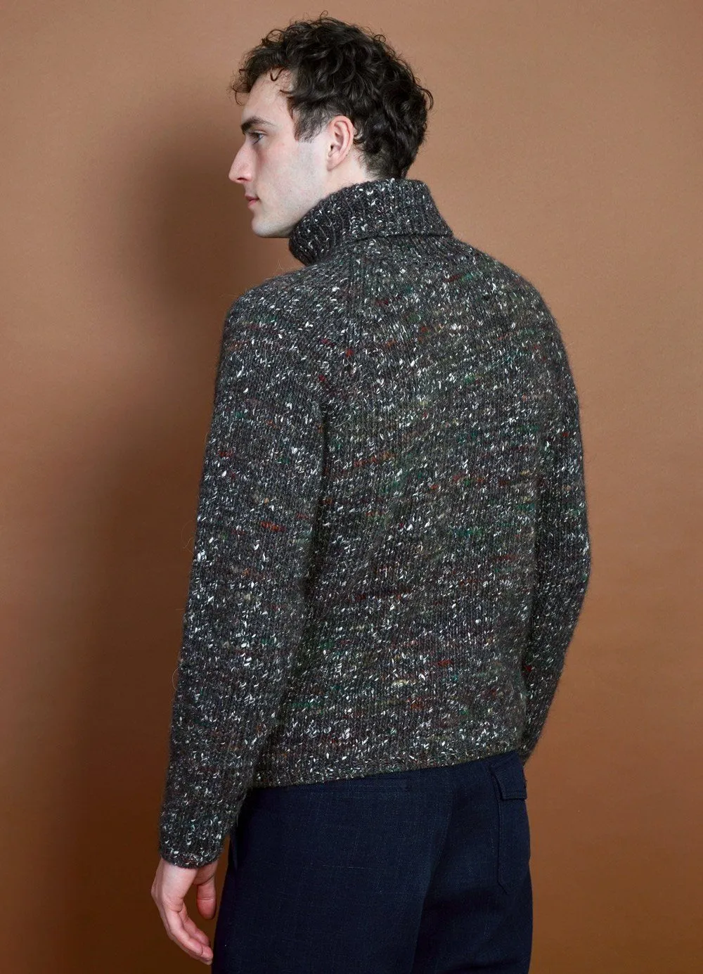 NICK | Chunky Knitted Sweater | Browntweed