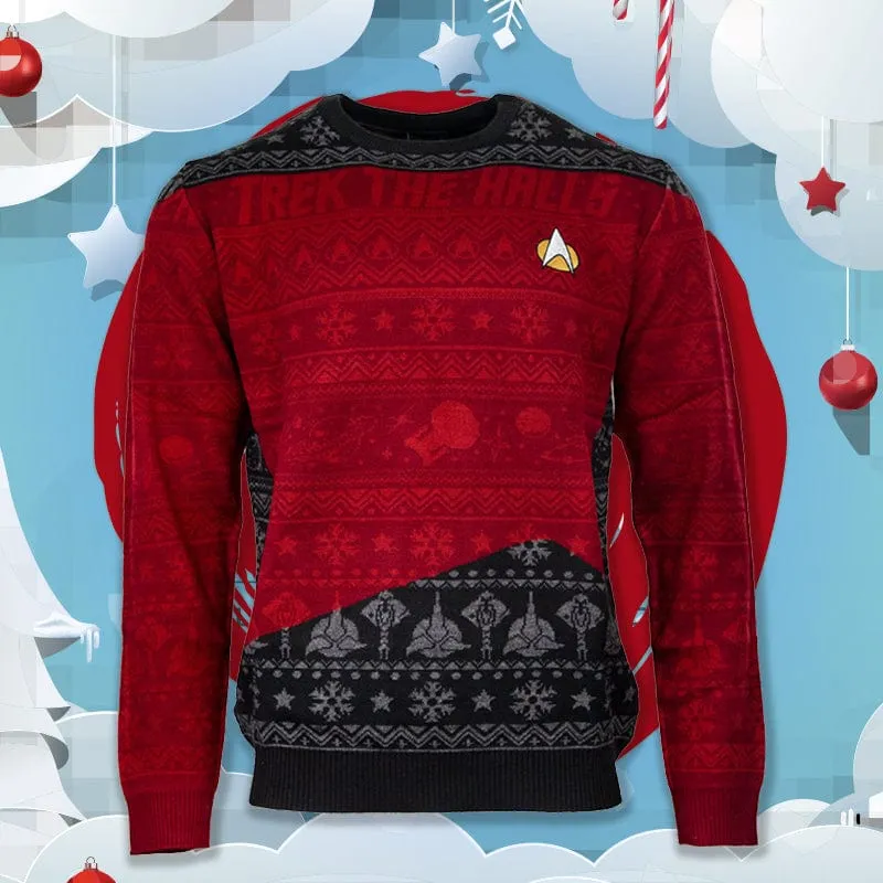 Official Star Trek ‘Trek The Halls’ Christmas Jumper / Ugly Sweater