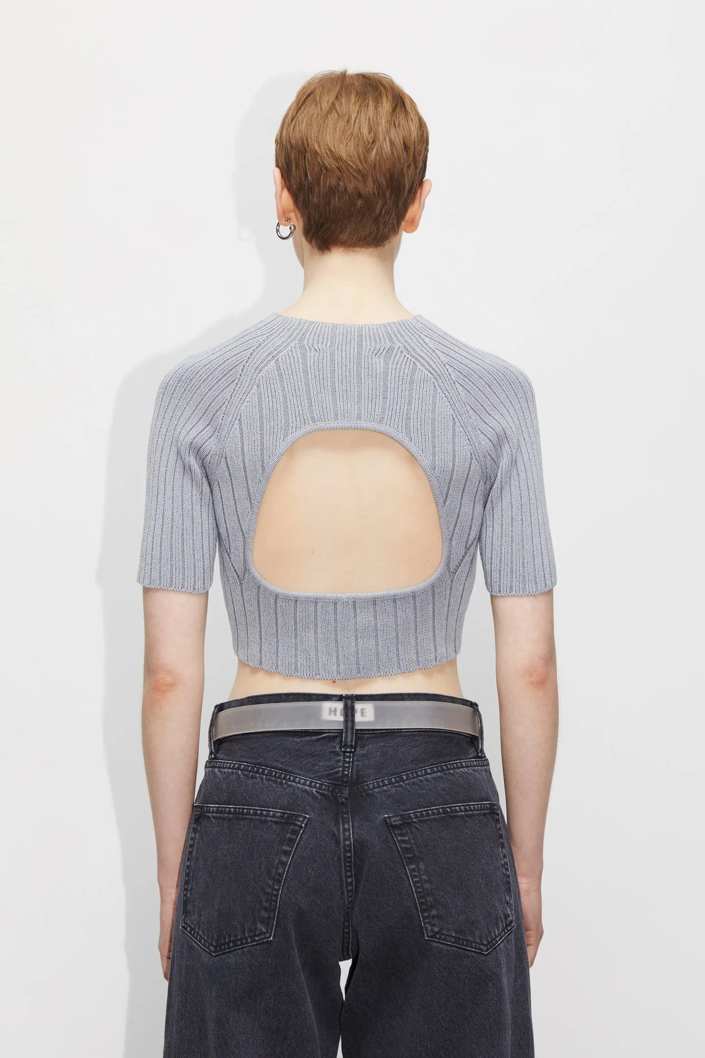 Open-back Knitted Top