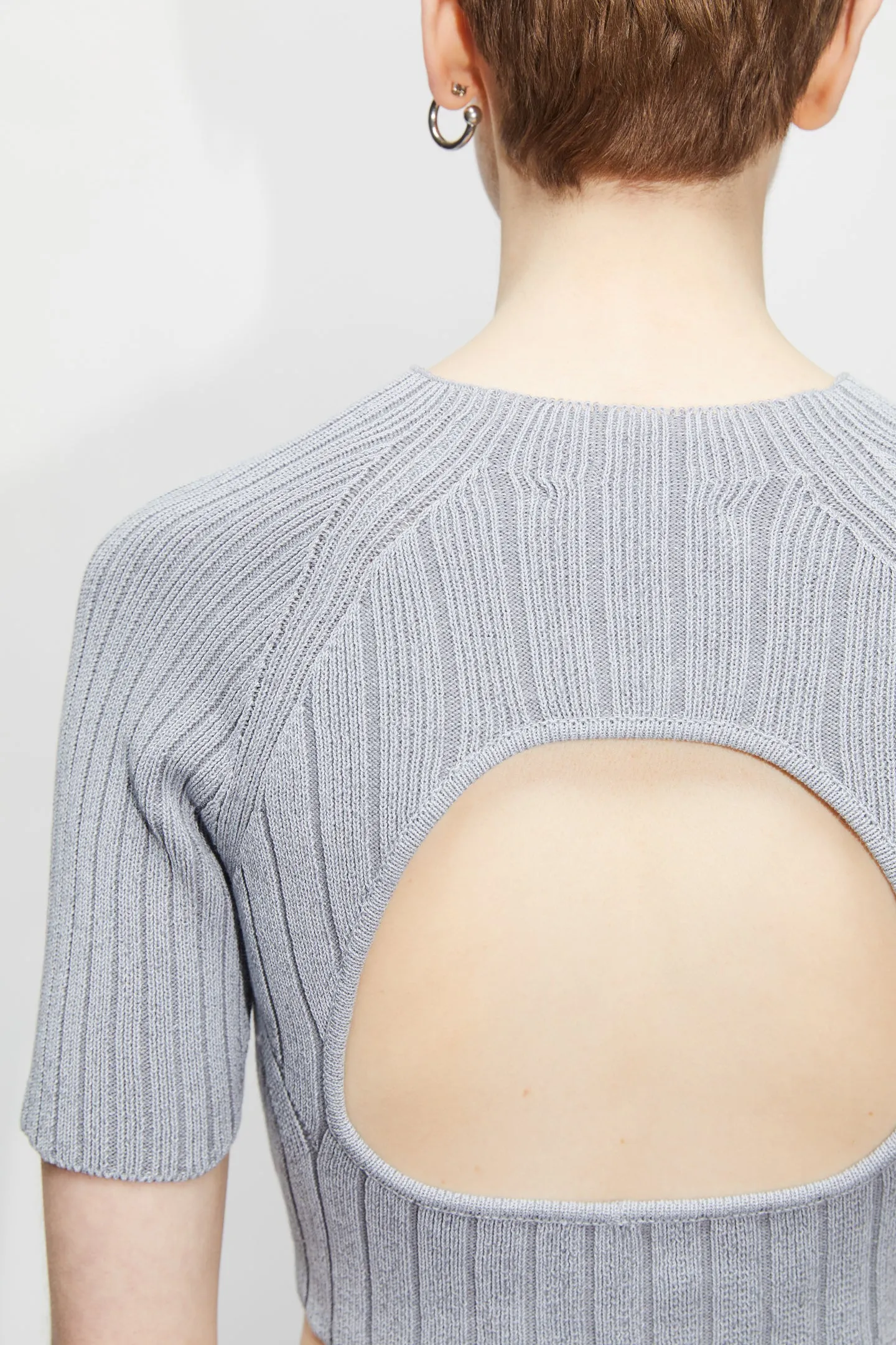 Open-back Knitted Top