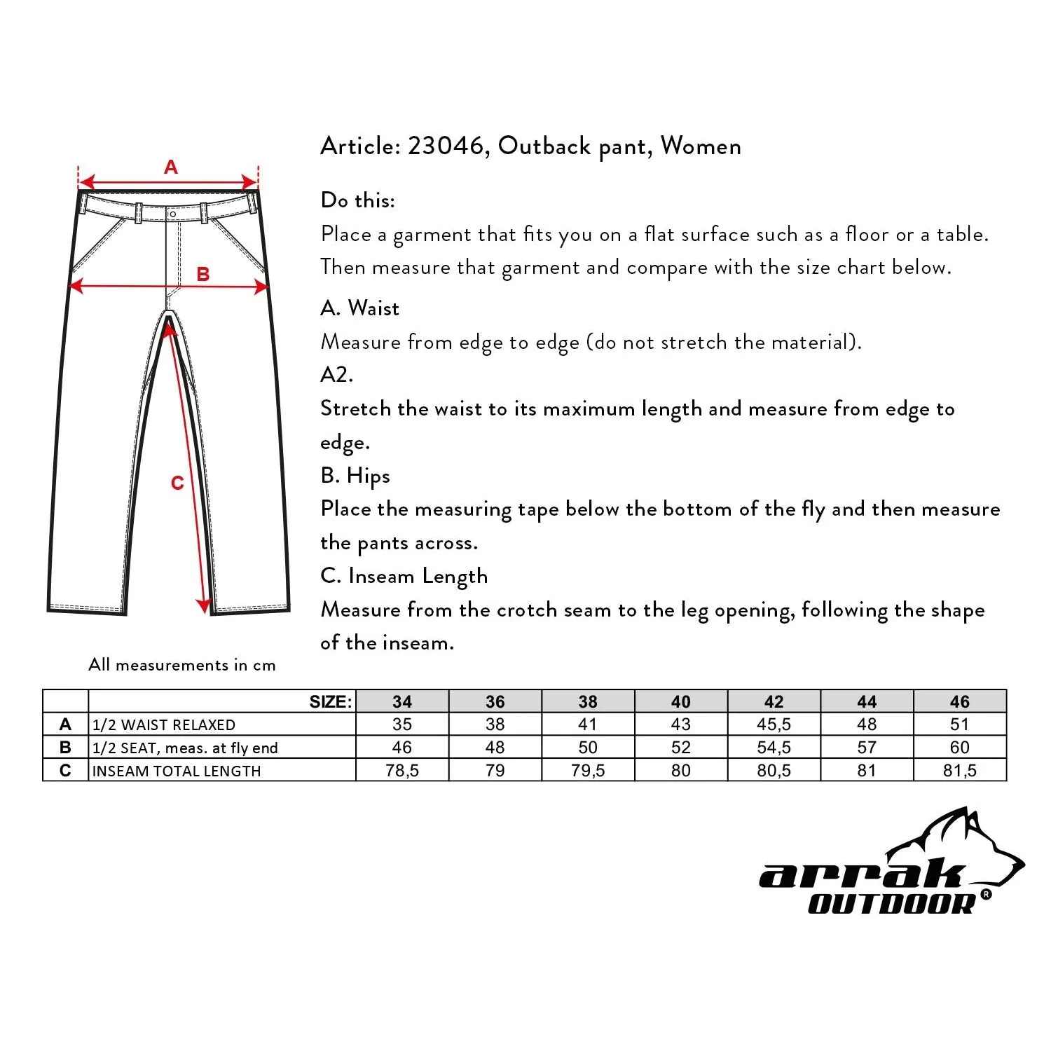 Outback Lady Pant (Anthracite)