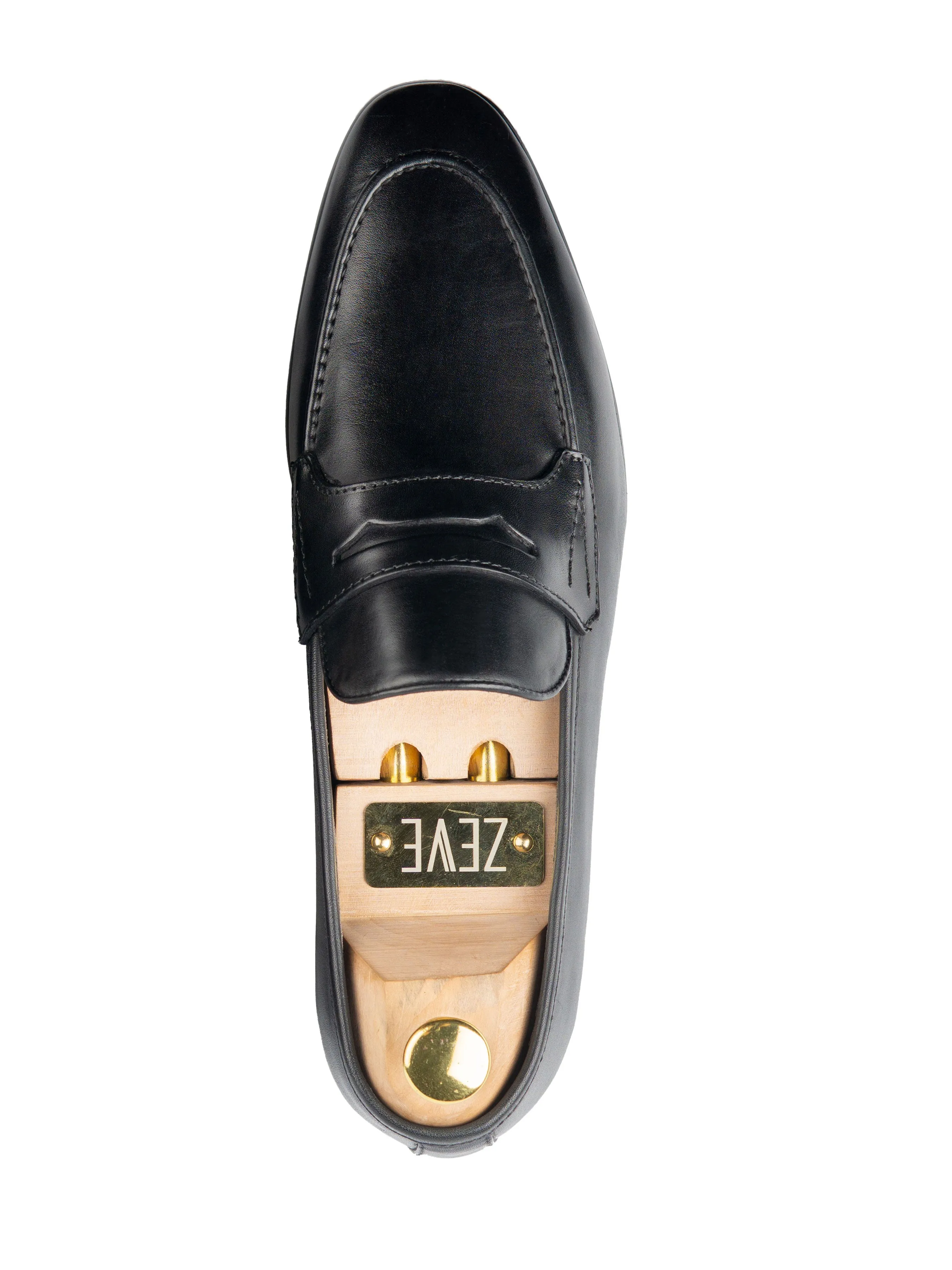 Penny Loafer Wing Strap - Solid Black