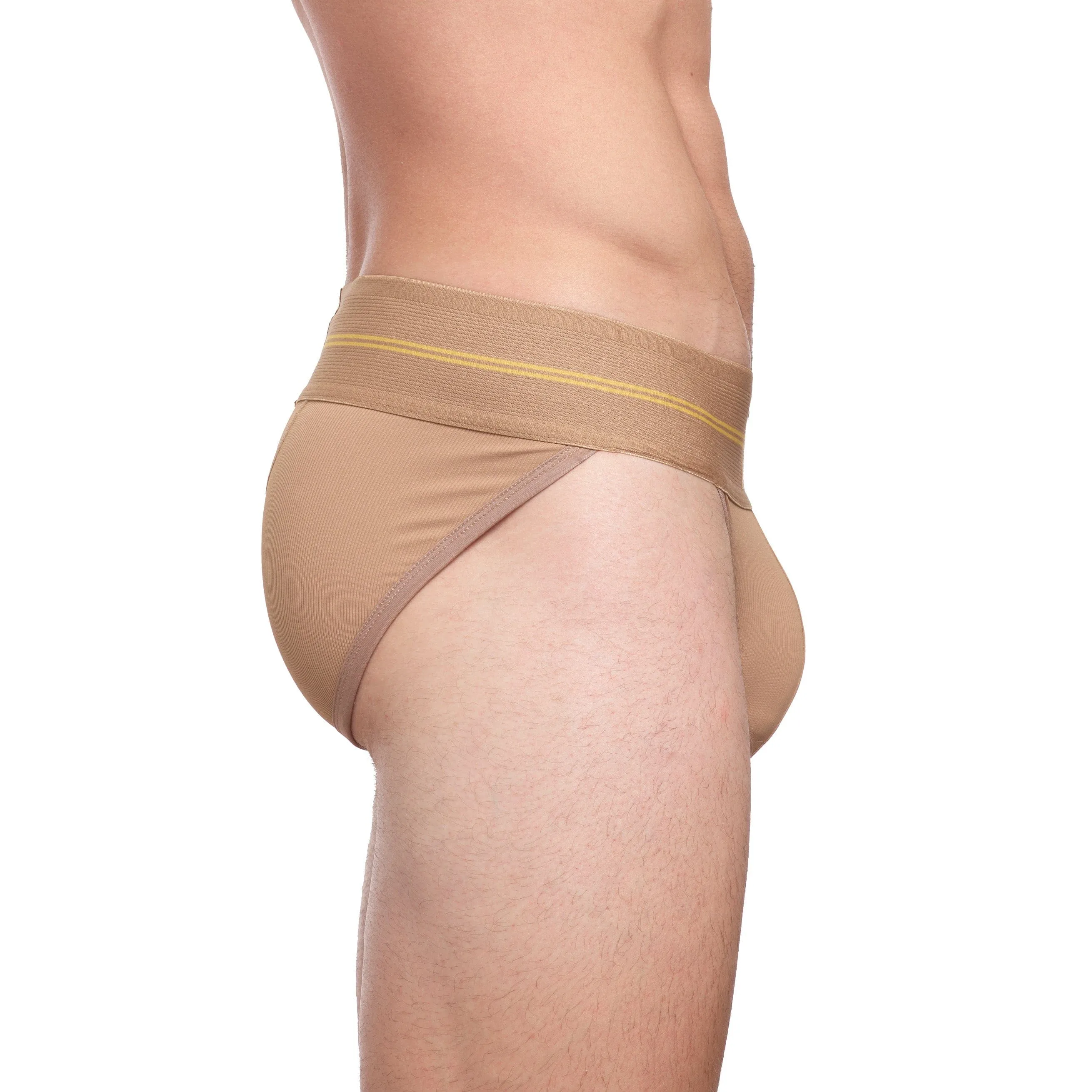 Performance Rib Sport Brief Tan