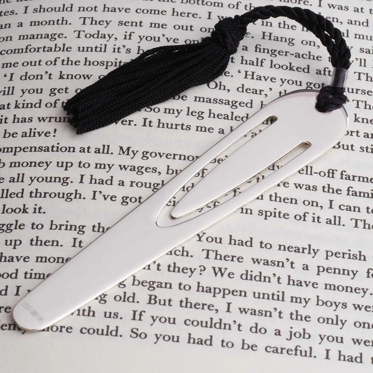 Personalised Sterling Silver Clip Bookmark