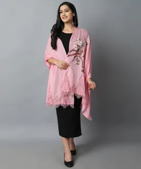 Pink Bird Pashmina-Cashmere Stole